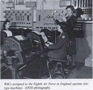 Operating the teletype machine