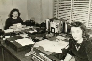 Hedy (right) at work in Washington DC