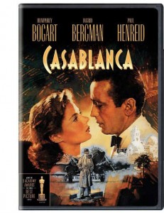 Casablance, WWII Movie starring Humphrey Bogart and Ingrid Bergman