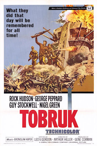 Tobruk, WWII Movie starring Rock Hudson