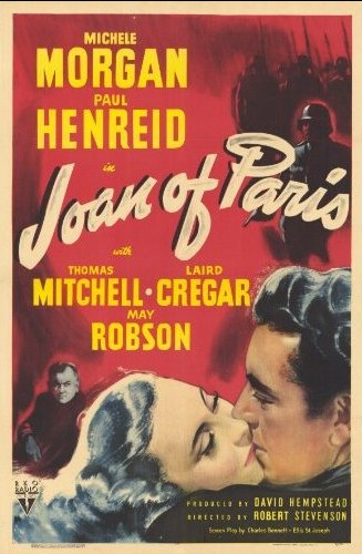 Joan of Paris, WWII Movies starring Paul Henreid