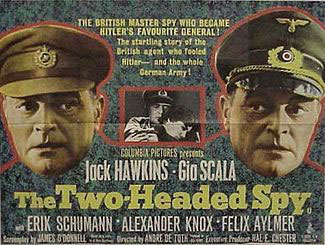 The Two-Headed Spy, WWII Movie starring Jack Hawkins
