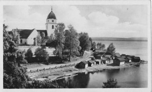Rättvik Kyrkan ~ where my parents attended services on Christmas Eve 1944