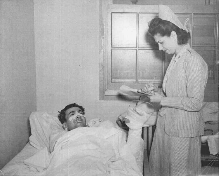 Joseph Ducato and nurse
