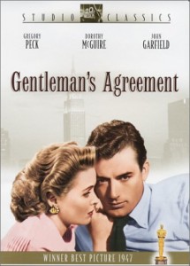 Gentleman's Agreement, post-WWII movie starring Gregory Peck