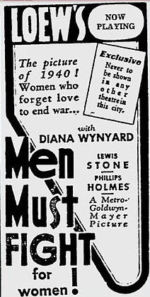 Men Must Fight, 1933 movie