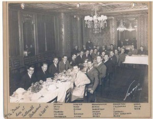 The same Dinner Party, from the wartime scrapbook of Nicholas Kehoe.