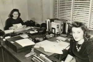 1942, Hedy Johnson (right) at work in Washington, D.C.